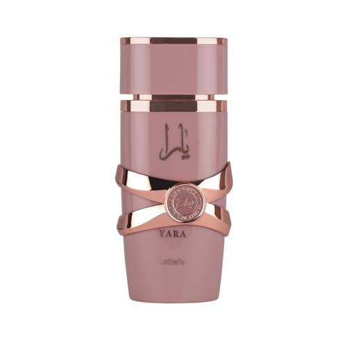 Yara Elixir Eau de Parfum Pink and Gold Design Luxury Glass Bottle