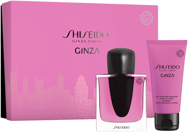 Shiseido Ginza Set = EdP Murasaki Nat. Spray 50 ml + Body Lotion 50 ml