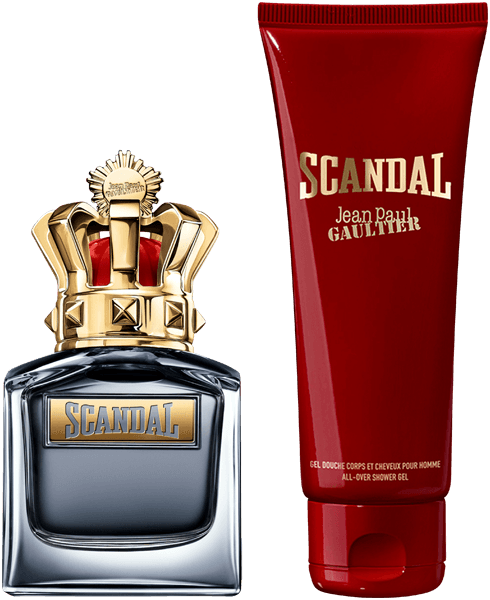 Jean Paul Gaultier Scandal pour Homme Set = EdT Nat. Spray 50 ml + Gel Douche Corps et Cheveux 75 ml