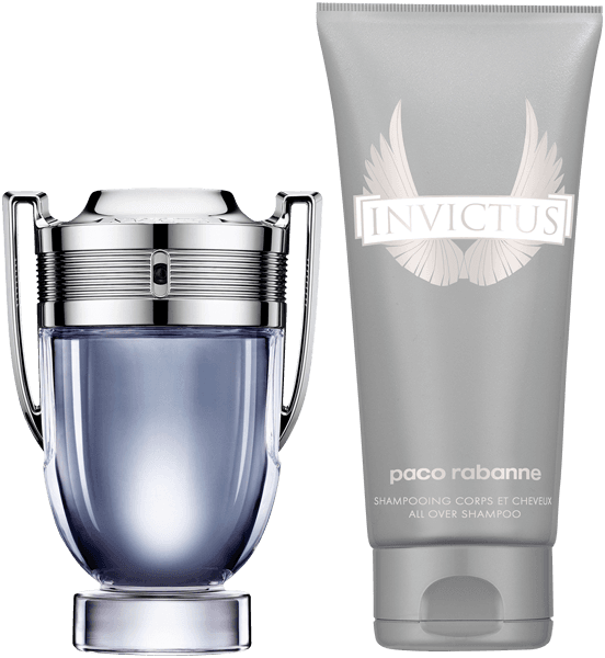 Rabanne Invictus Set = EdT Nat. Spray 50 ml + Shower Gel 100 ml