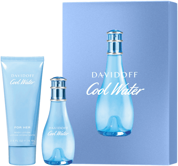 Davidoff Cool Water Woman Set = EdT Nat. Spray 30 ml + Body Lotion 75 ml