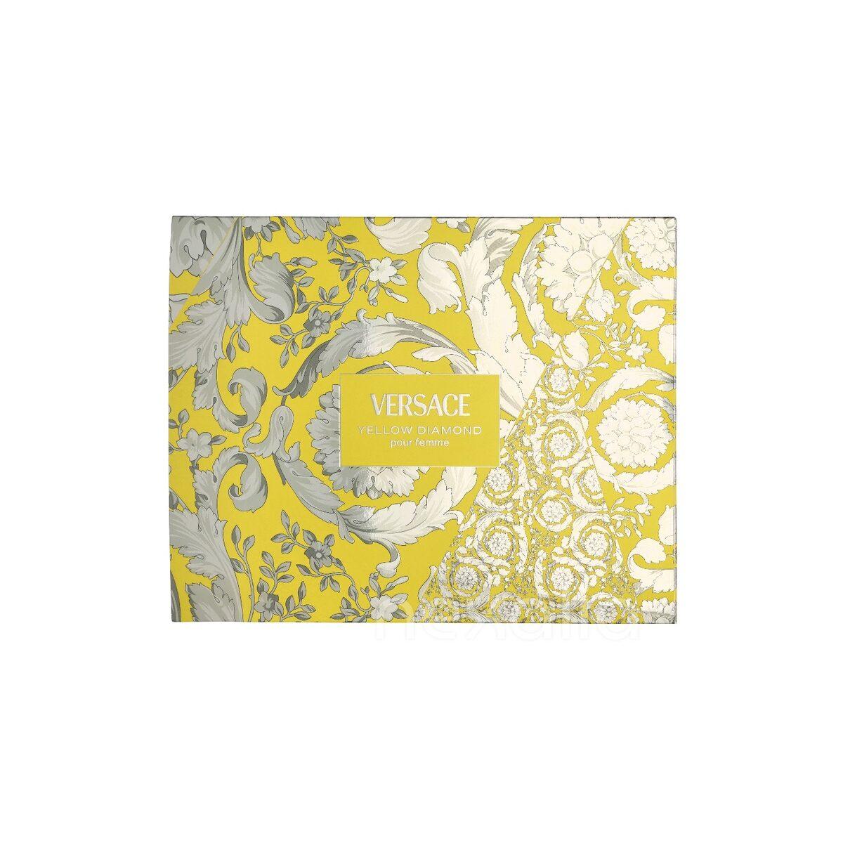 Versace Yellow Diamond Giftset Edt Spray 50ml/Bath & Shower Gel 50ml/Body Lotion 50ml 150 ml