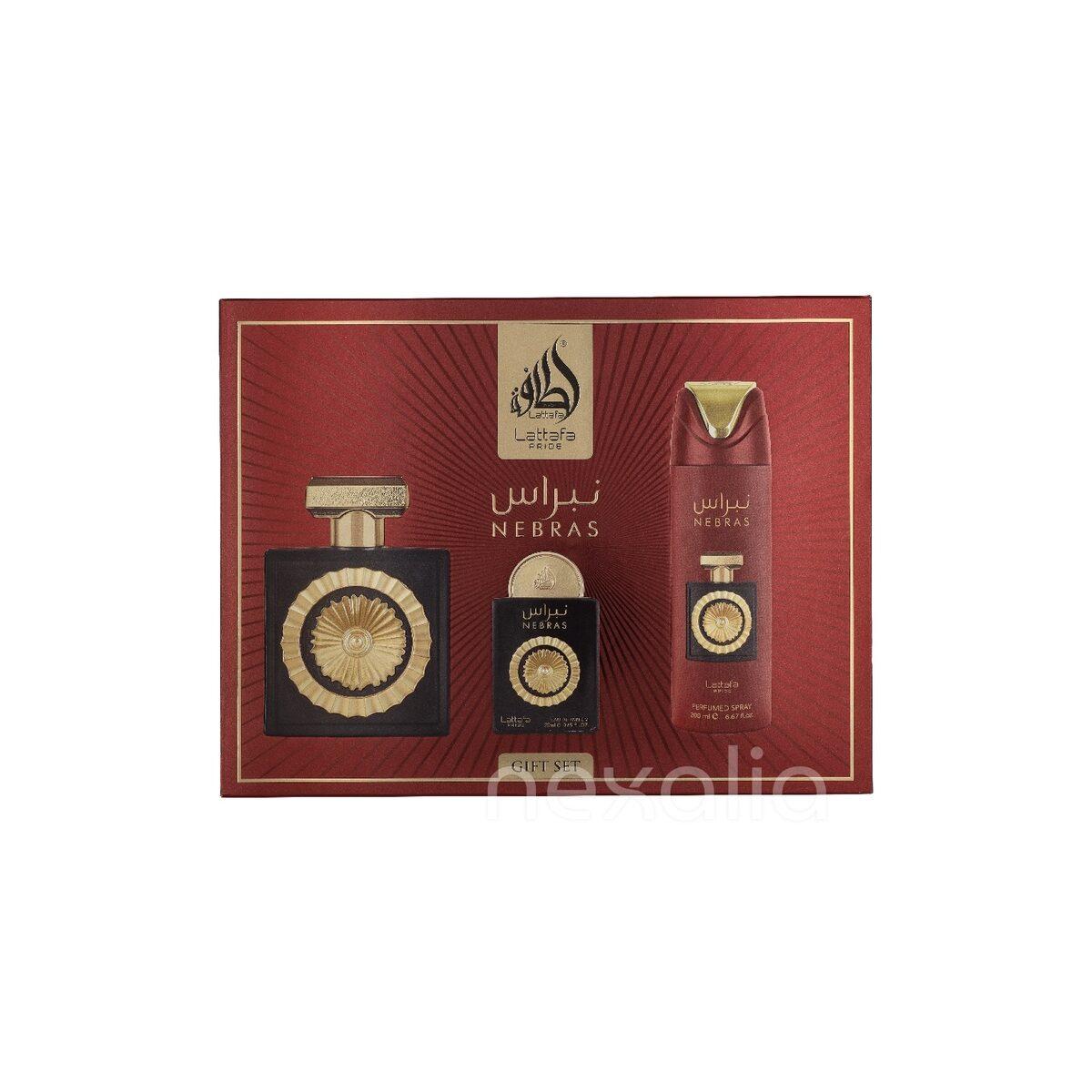 Lattafa Pride Nebras Giftset Edp Spray 100ml/Edp Spray 20ml/Deo Spray 200ml 320 ml