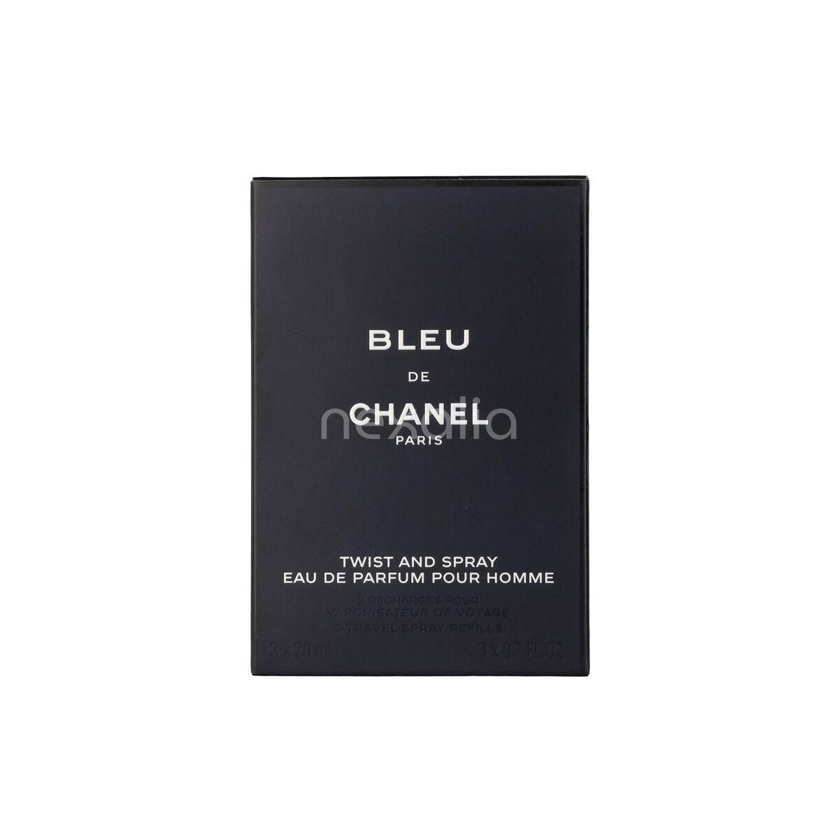 Chanel Bleu De Chanel Pour Homme Giftset 3x Edp Spray 20ml Refill - Travel Sprays 60 ml