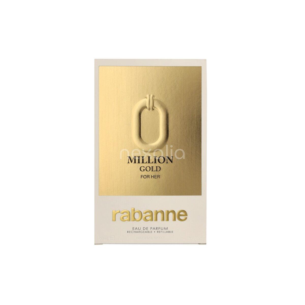 Paco Rabanne Million Gold For Her Edp Spray Refillable 90 ml
