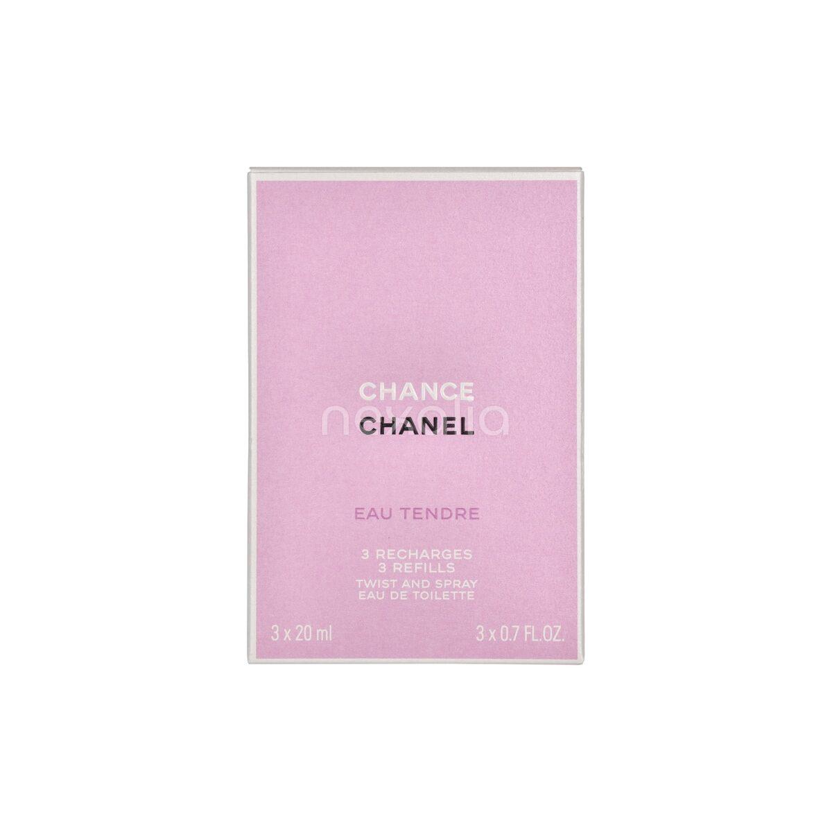 Chanel Chance Eau Tendre Giftset 3x Edt Spray Refill 20Ml - Twist and Spray 60 ml