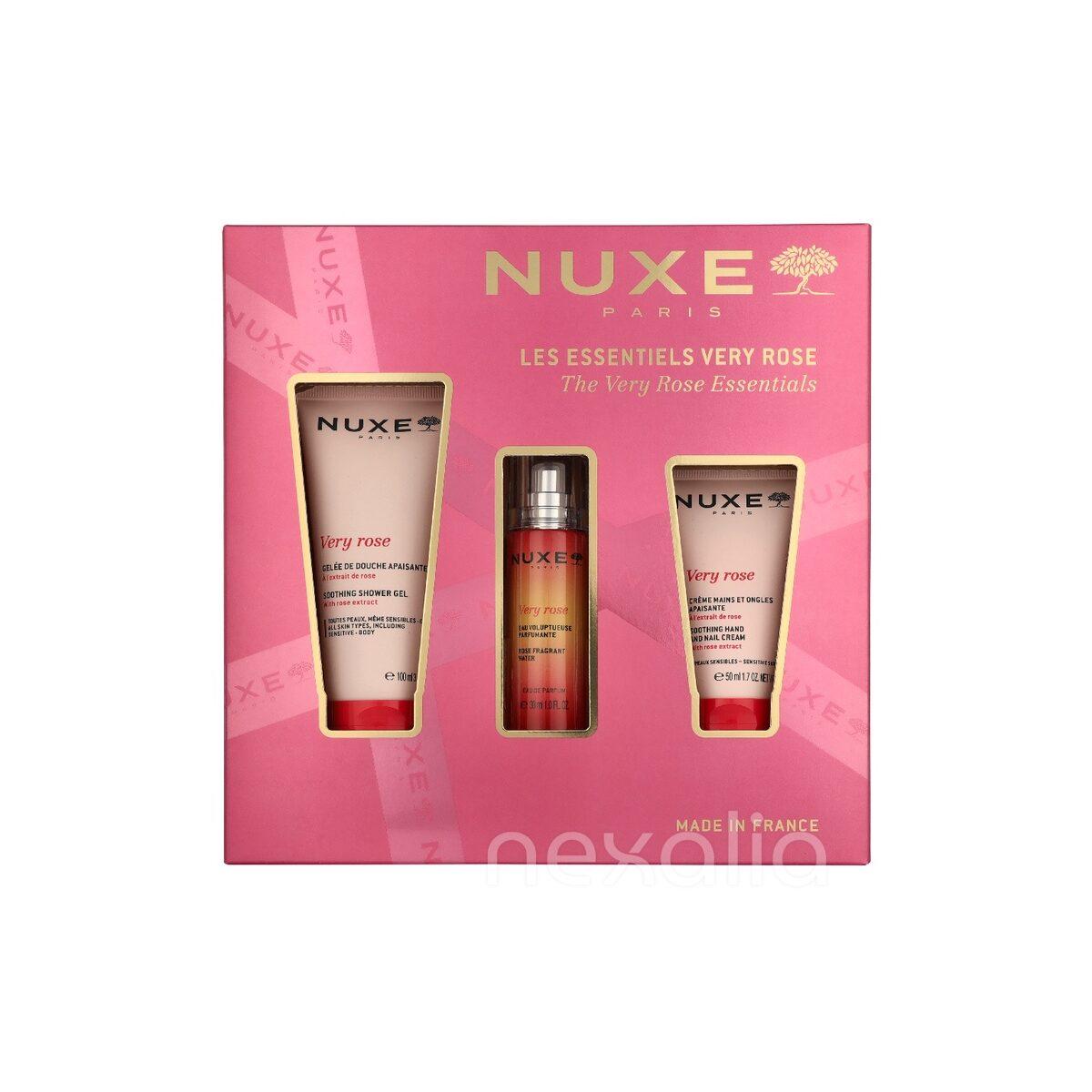 Nuxe Very Rose Set Shower Gel 100ml/ Edp Spray 30ml/Hand Cream 50ml 180 ml