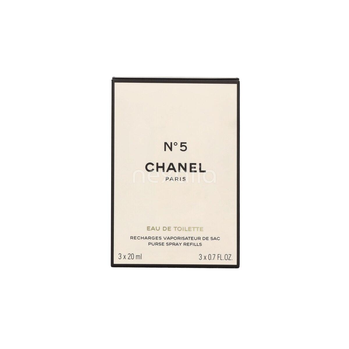 Chanel No 5 Giftset 3x Edt Spray Refill 20Ml - Twist and Spray - Purse Spray 60 ml
